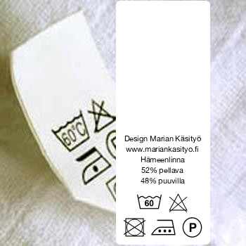 48 Care Labels | Wash Care Labels | Garment Care Labels | Fabric Content labels